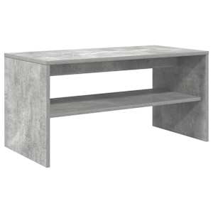 TV stolek betonově šedý 80 x 40 x 40 cm dřevotříska - obrázek 2