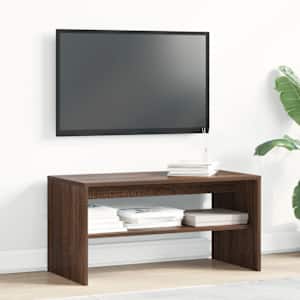 TV stolek hnědý dub 80 x 40 x 40 cm kompozitní dřevo - obrázek 3