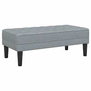 Set pohovek s polštářem 2 pcs Světle šedá Polyester - obrázek 6