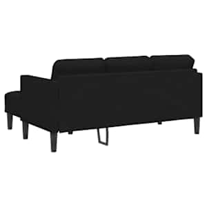 Set pohovek s polštářem 2 pcs Černá Polyester - obrázek 8