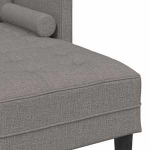 Set pohovek s polštářem 2 pcs Taupe Polyester - obrázek 11