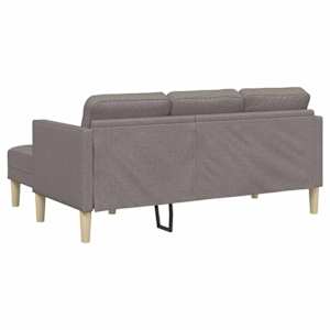 Set pohovek s polštářem 2 pcs Taupe Polyester - obrázek 9