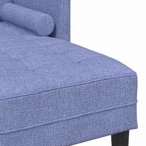 Set pohovek s polštářem 2 pcs Modrá džínovina Polyester - obrázek 11