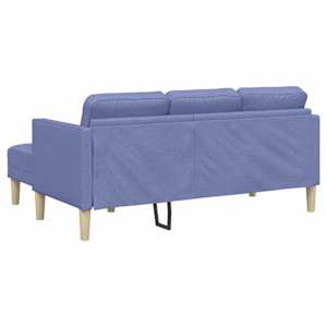 Set pohovek s polštářem 2 pcs Modrá džínovina Polyester - obrázek 9