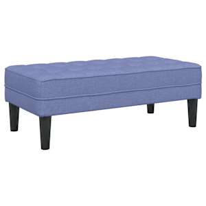 Set pohovek s polštářem 2 pcs Modrá džínovina Polyester - obrázek 6