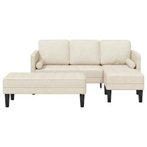 Set pohovek s polštářem 2 pcs Tkanina Polyester - obrázek 4