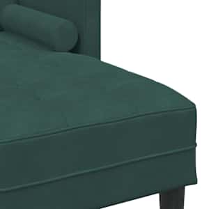Set pohovek s polštářem 2 pcs Tmavě zelená Polyester - obrázek 7
