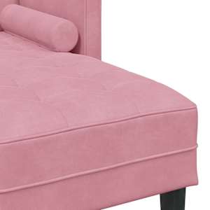 Set pohovek s polštářem 2 pcs Růžová Polyester - obrázek 9