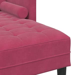 Set pohovek s polštářem 2 pcs Víno Červené Polyester - obrázek 9