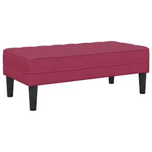 Set pohovek s polštářem 2 pcs Víno Červené Polyester - obrázek 6