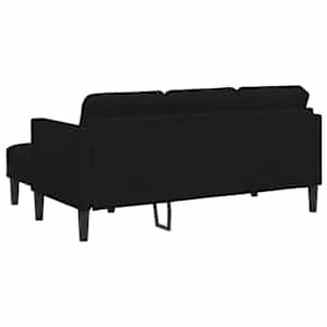 Set pohovek s polštářem 2 pcs Černá Polyester - obrázek 8