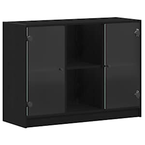 Servírovací skříň Černý dub 100 x 37 x 75.5 cm - obrázek 2