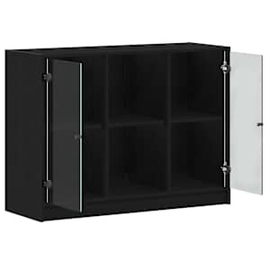 Servírovací skříň Černý dub 100 x 37 x 75.5 cm - obrázek 5