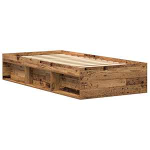 Rám postele bez matrace Staré dřevo 75x190 cm Technické dřevo - obrázek 4