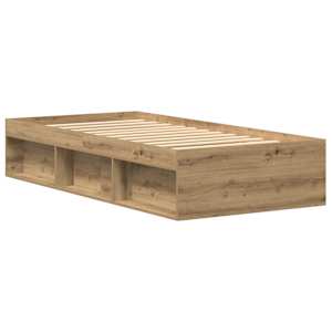 Rám postele bez matrace dub artisan 75x190cm Dřevěné konstrukce - obrázek 4