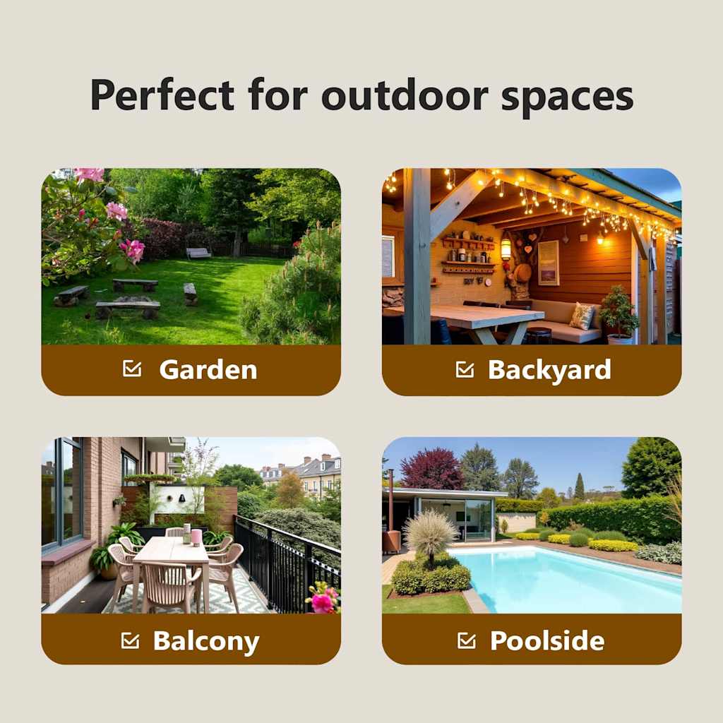 Garden Furniture Brown Solid Acacia wood Outdoor Set Terrace Modern Wood vidaXL - Picture 27 of 27