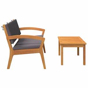 Bistro souprava 2 pcs Přírodní olej Masivní akátové dřevo - obrázek 9