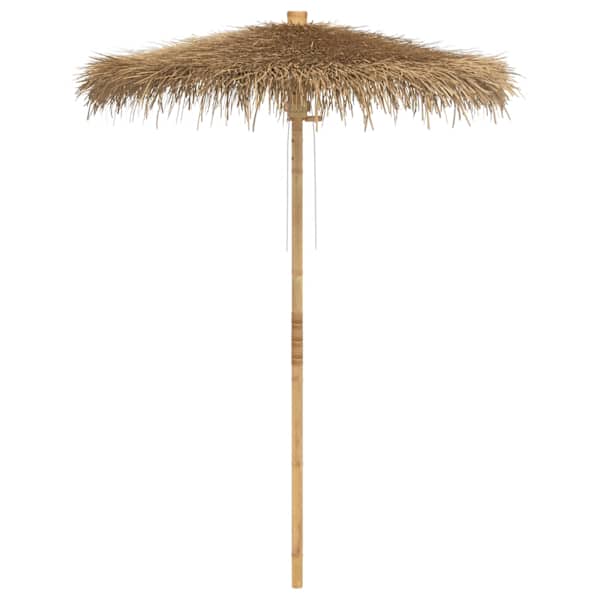 vidaXL Tiki p&auml;ikesevari banaanilehe varikatusega, 180 cm, bambus