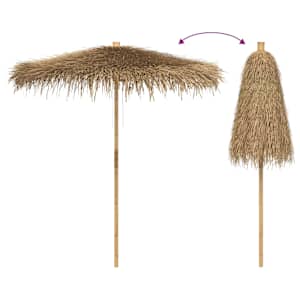Tiki slunečník se stříškou z banánového listu 240 cm bambus - obrázek 5