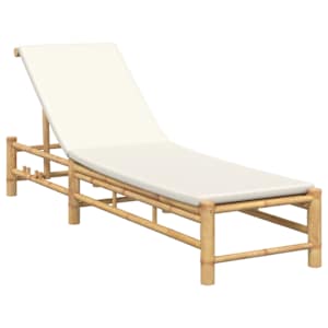 vidaXL p&auml;evitustool patjadega, 55 x 199 x 30 cm, bambus