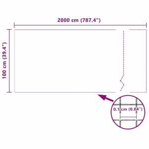 Síť proti hmyzu 100 x 2000 cm Skelný polyester Bílá - obrázek 8