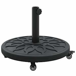 vidaXL P&auml;ikesevarju jalg 15.25 kg Must Raud Ring