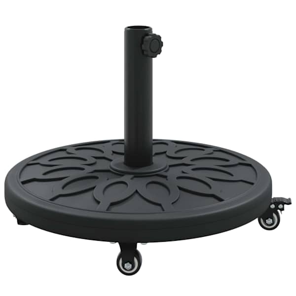 vidaXL P&auml;ikesevarju jalg 15.25 kg Must Raud Ring