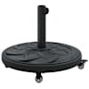 vidaXL P&auml;ikesevarju jalg 15.35 kg Must Raud Ring