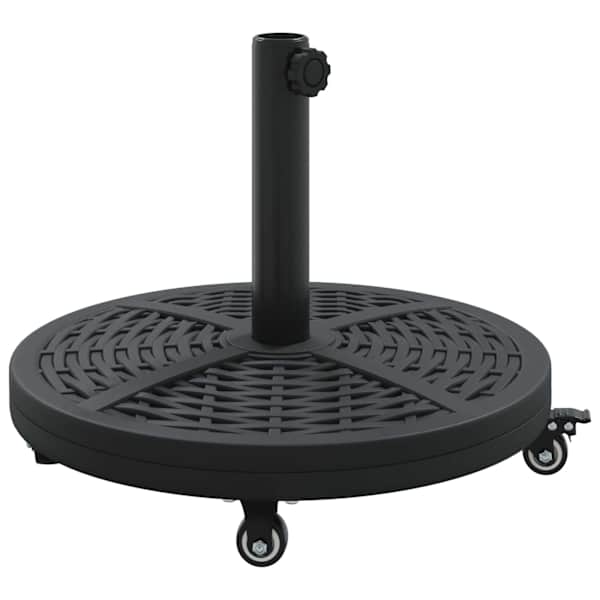 vidaXL P&auml;ikesevarju jalg 15.2 kg Must Raud Ring