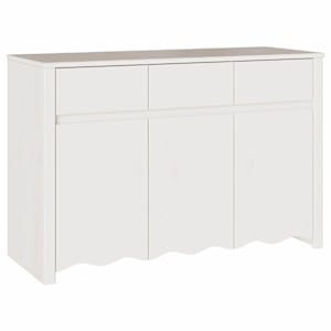 vidaXL K&otilde;ide sahtliga Drammen Valge 114 x 43 x 75,5 cm M&auml;nnipuit