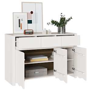 Servírovací skříň se zásuvkou Drammen Bílá 114 x 43 x 75,5 cm - obrázek 3