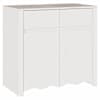 vidaXL K&otilde;ide sahtliga Drammen Valge 79 x 43 x 75.5 cm M&auml;nnipuit