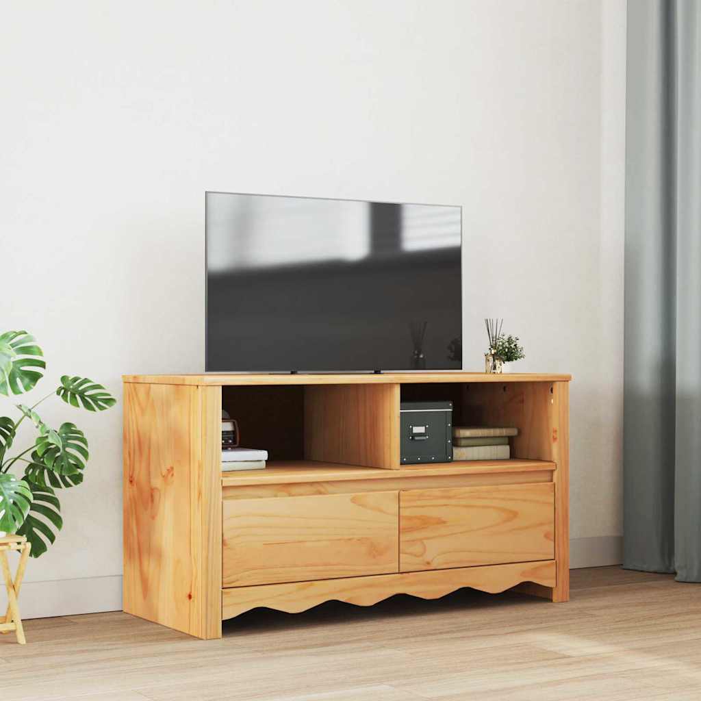TV-Schrank DRAMMEN 99x43x55 cm Massivholz Kiefer