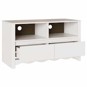 Televizní skříň se zásuvkou Drammen Bílá 99 x 43 x 55 cm - obrázek 5