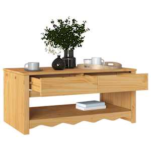 Konferenční stolek se zásuvkou Drammen Dub 99 x 55 x 45 cm - obrázek 3