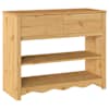 vidaXL Konsoollaud sahtliga Drammen Tamm 89,5 x 37 x 73 cm Tahke m&auml;nd