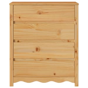 Příborník Drammen Dub 76,5 x 40 x 91 cm Masivní borové dřevo - obrázek 7