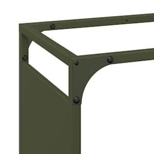 Stojan na palivové dříví Olive Green Ocel válcovaná za studena - obrázek 7