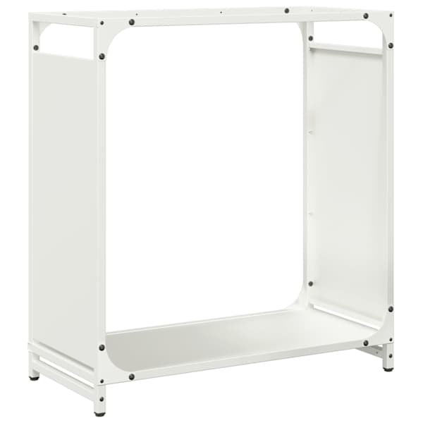 vidaXL k&uuml;ttepuude rest, valge, 60x28x65 cm, k&uuml;lmvaltsitud teras