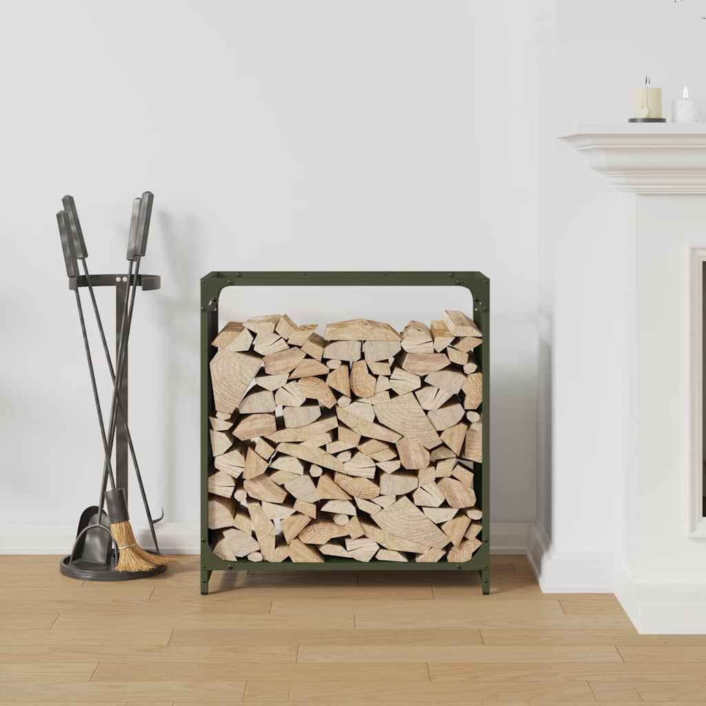 vidaXL Regál na krbové drevo, 60x28x65 cm, za studena lisovaná oceľ