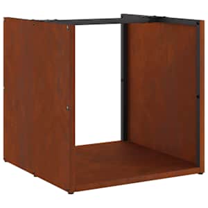 vidaXL K&uuml;ttepuude riiul 40x40x40 cm ilmastikukindel teras