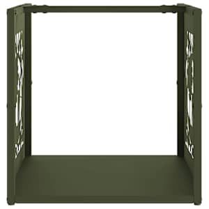 Stojan na palivové dřevo Olive Green Ocel válcovaná za studena - obrázek 5