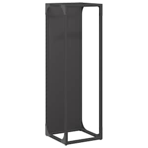 vidaXL K&uuml;ttepuurest Must 25x25x80 cm K&uuml;lmvaltsitud teras