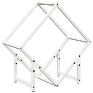 vidaXL K&uuml;ttepuurest valge 50x25x50 cm k&uuml;lmvaltsitud teras