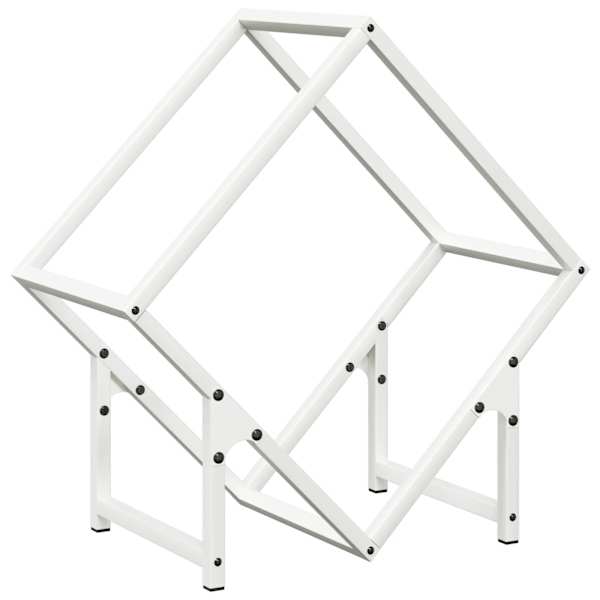 vidaXL K&uuml;ttepuurest valge 50x25x50 cm k&uuml;lmvaltsitud teras