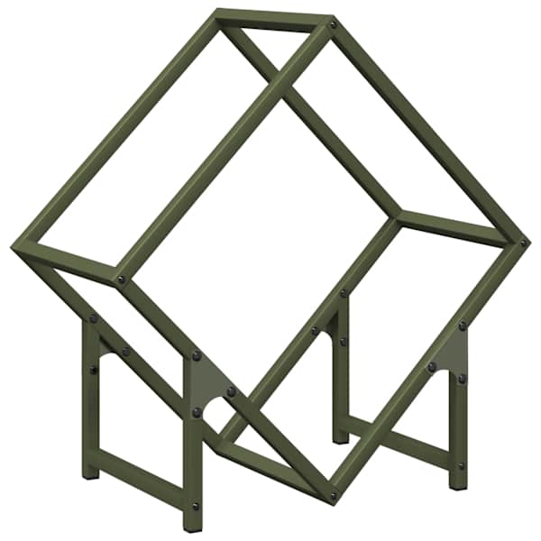 vidaXL K&uuml;ttepuurest oliivroheline 50x25x50 cm k&uuml;lmvaltsitud teras
