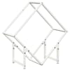 vidaXL K&uuml;ttepuurest Valge 60x25x60 cm K&uuml;lmvaltsitud teras