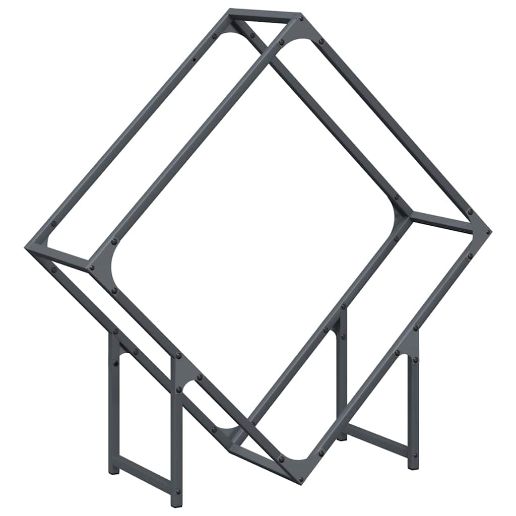 vidaXL Stojan na palivové drevo antracit oceľ valcovaná za studena