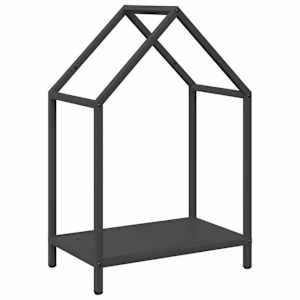 vidaXL K&uuml;ttepuurest must 40x25x60 cm k&uuml;lmvaltsitud teras