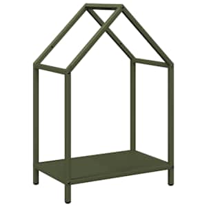 vidaXL K&uuml;ttepuurest oliivroheline 40x25x60 cm k&uuml;lmvaltsitud teras